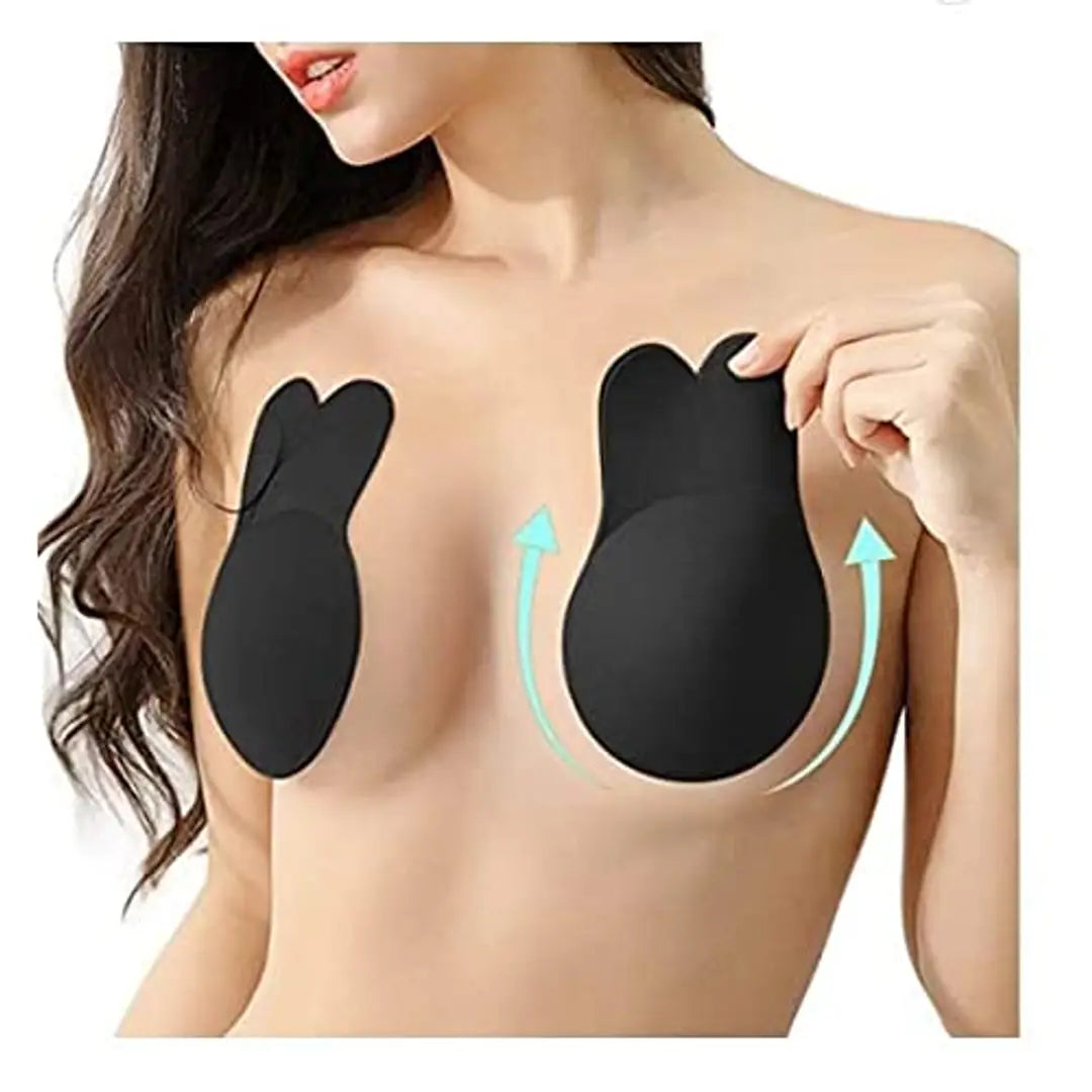 Rabbit Sticky Bras for Women Push up Lifting Invisible Bra Adhesive Silicone  Bra Cup with Nipple Covers - China Adhesive Bra and Lifting Nipple Cover  price