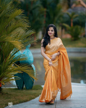 Load image into Gallery viewer, Kala Niketan Royal Gold Soft Silk Saree
