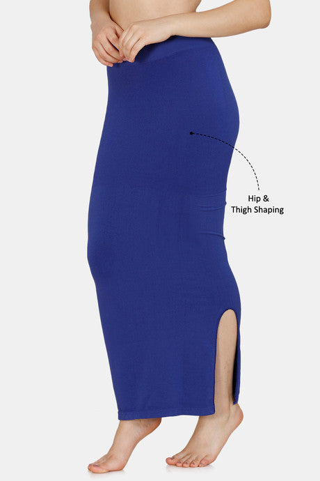 Women Saree Shapewear with Side Slit - Firozi Colour (Fish Cut