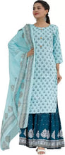 Load image into Gallery viewer, Latest Style Rayon Kurta with Sharara and Duppata (S To 7XL Size Available)

