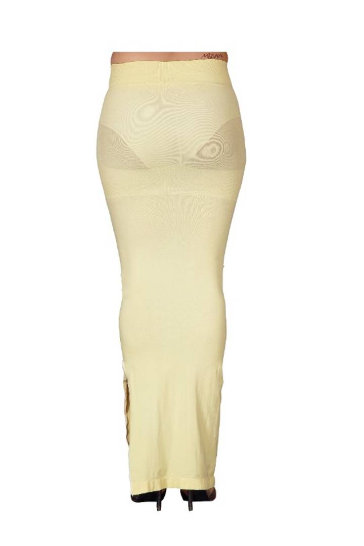 Women Saree Shapewear with Side Slit in Cream (Fish Cut Petticoat
