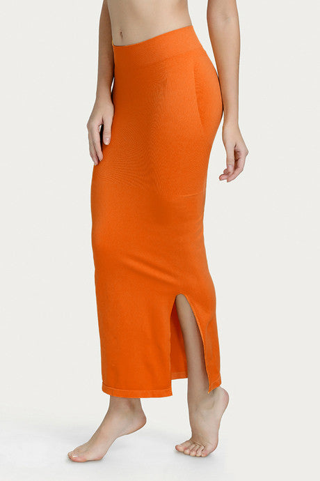 Orange Saree Shape Wear, Saree Petticoat