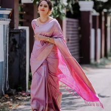 Load image into Gallery viewer, PINK CITY ARCHAIC TRADITIONAL KANCHI SOFT SILK SARI WITH ATTACHED BLOUSE

